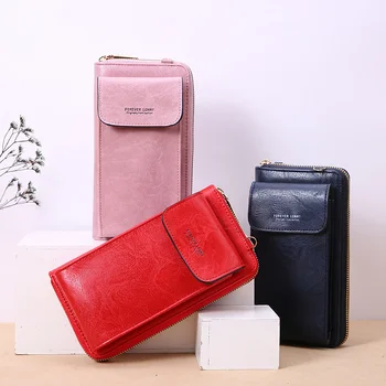 чанта за мобилен телефон, дамски малка чанта-месинджър, богат на функции за опаковане на карти, малка чанта за мобилен телефон, модерен джоб за дреболии